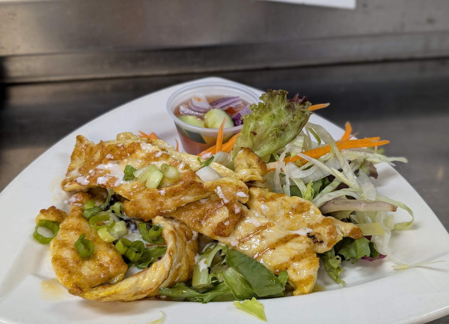 Grilled Chicken Satay dish